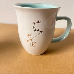 Leo Coffee Mug by 10 Strawberry Street with Gold Accents; NWOT!